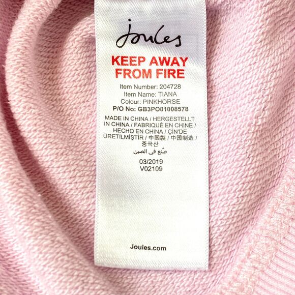 JOULES Girls Size 4 Unicorn Sweatshirt Flippy Sequins Pink Silvery Shiny Flip - Picture 9 of 12